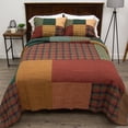 thumbnail image 6 of Donna Sharp Campfire Square Full/Queen Patchwork Pieced Cotton Quilt, 6 of 7