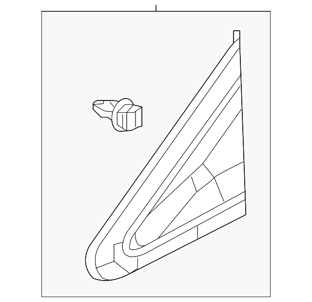 Genuine OE Honda Pillar Trim - 75495-TR3-A01