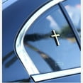 thumbnail image 5 of 2PCS Metal Christian Cross Emblem, 3D Jesus Christ Car Badge Decal, Self-Adhesive Waterproof Auto Sticker for Truck SUV Tailgate Fender Religious Decoration, 5 of 5