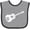 Heather and Black, variant on Inktastic Grunge Guitar Boys or Girls Baby Bib