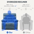 thumbnail image 6 of FLEXISPOT OKIN Dual Motor Oversized Power Lift Recliner Chair Heat & Massage for Elderly, Full Recline,Lay-Flat Capability & Adjustable Wide Backrest (25.2" Seat Width), 6 of 8