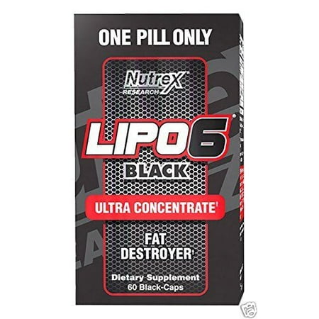 Nutrex Research Lipo-6 Ultra Black Supplément de concentré, 60 Count