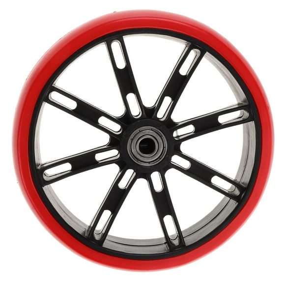 SHOWERORO Trolley Wheels Replacements Caster 14.5X14.5X1.2Inch Stainless Steel Pu For Users 1Pcs