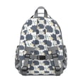 thumbnail image 3 of Hedgehog Pattern Backpack for School,Cute School Bag,Schoolbag with Adjustable Shoulder Straps & Padded Back,15.25"x11.5"x5.25", 3 of 6