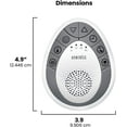 thumbnail image 3 of HoMedics White Noise Sound Machine,  Portable Sleep Therapy for Home, Office, Baby & Travel, 4 Relaxing & Soothing Nature Sounds, Battery Operated, Auto-Off Timer, SS-1200, 3 of 7