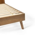 thumbnail image 5 of GDF Studio OkiOKi Mid Century Wood Bed, Medium Brown Twin, 5 of 8