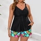 thumbnail image 1 of Tankini para mujer, estampado de moda con almohadilla para el pecho, sin aros, traje de baño Tangikini, traje de baño de dos piezas para mujer, trajes de baño tankini para mujer, traje de baño de 2 pi, 1 of 6