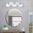 thumbnail image 4 of Modern 3-Light 24 inch Globe Bathroom Vanity Light Fixtures, Bathroom Lights Over Mirror with Brush Nickle Finish and Clear Glass Shade, 4 of 11