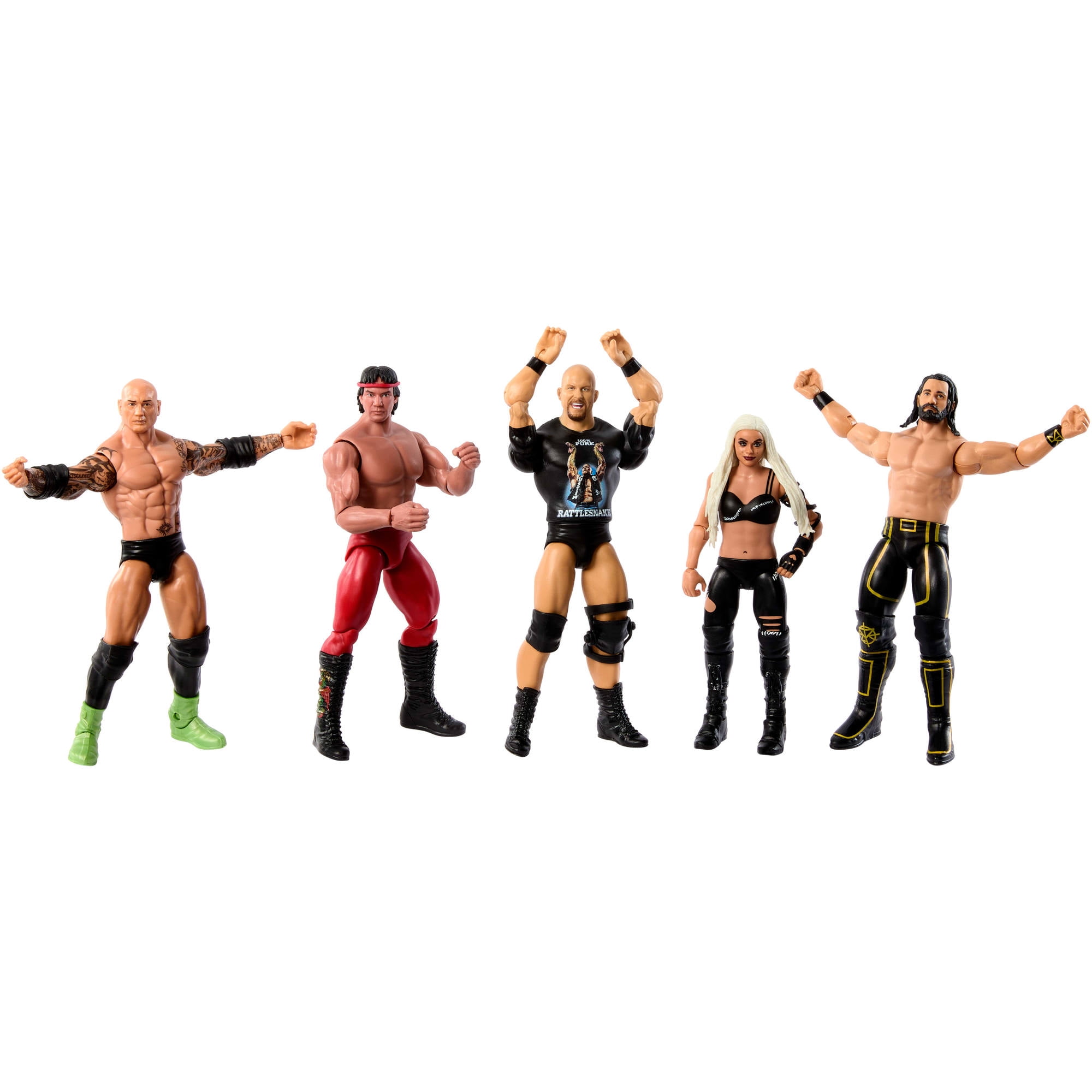 WWE Basic Action Figures, Posable Collectibles with Articulation & Life-Like Detail (6-inch)