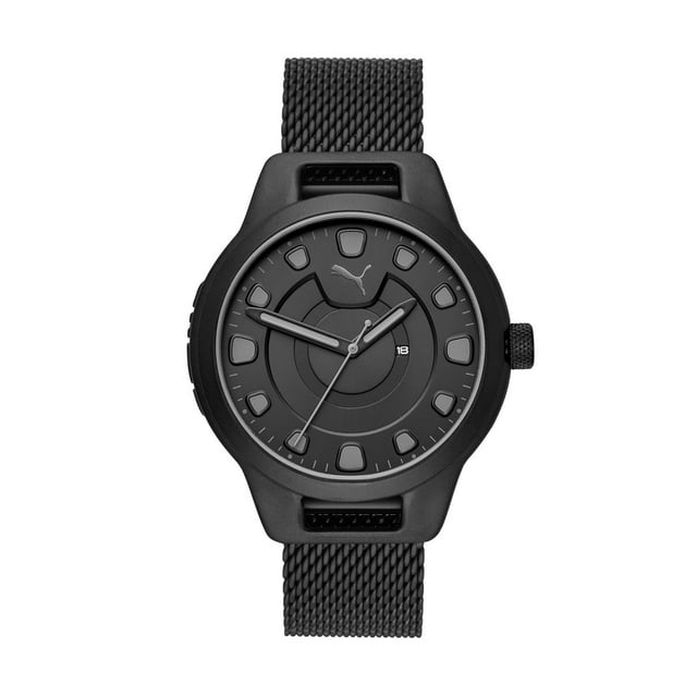 Puma Men's Reset P5007 Black Stainless-Steel Quartz Fashion Watch