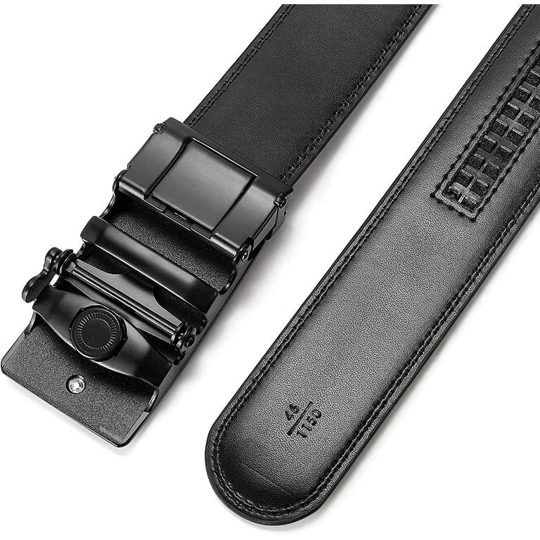 BOSTANTEN Men's Leather Ratchet Dress Belt with Automatic Sliding Buckle :  : Clothing, Shoes & Accessories