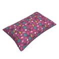 thumbnail image 3 of Naloa Summer Flamingo Pillowcase, Throw Pillowcase, Wrinkle-Free, Stain-Resistant with Hidden Zipper for Bedroom Sofa - 20"x30", 3 of 9