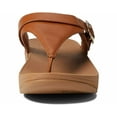 thumbnail image 3 of FitFlop Women's Lulu Adjustable Leather Toe-Post Sandal, Light Tan, Size 10, 3 of 5