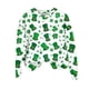 thumbnail image 2 of Xuyuer St. Patrick's Day Round Neck Sweatshirt for Women Lucky Shamrock Long Sleeve Shirt Ireland Gift Clover Print Fit Casual Pullover Fashion Loose Tops, 2 of 5