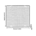 thumbnail image 3 of 1 Piece Cooling Rack for Baking, Cake Cooling Rack Square, 15.83x10.04x0.79Inch Baking Rack Oven Safe Grid Wire Racks, Non-Stick Drying Net Rack Cake Cold Drying Net for Grilling,Roasting and Drying, 3 of 7