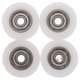 thumbnail image 1 of 4 rodamientos de polea con ranura en U de nailon para puertas y ventanas correderas suaves, rueda con rodamiento de bolas blanca para uso doméstico y de oficina, 1 of 5