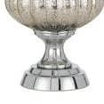 thumbnail image 4 of 27 Inch Glass Turned Style Base Table Lamp with Dimmer, Silver- Saltoro Sherpi, 4 of 5