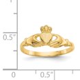thumbnail image 3 of 14k Yellow Gold Claddagh Ring Celtic, 3 of 9