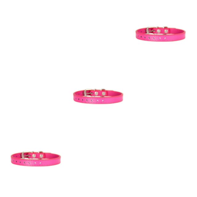 Youkk 1/2/3/5 Collier de Chat Durable et Durable - pour une Expérience Sans Souci Whelping Col Nouveau-Né Chien Whelping Collier Réglable rose Rouge 3PCS