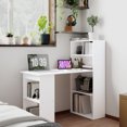 thumbnail image 2 of HOMCOM Modern Computer Desk with 6-Tier Storage Shelves for Home Office, 2 of 10