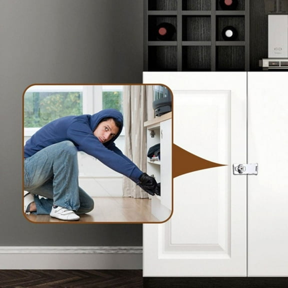 Heavy Duty Locking Hasp And Staple With 2 Key Padlock Cupboard Shed Garage Lock