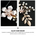 thumbnail image 5 of MUSEYA Vintage Hair Barrettes Hair Accessories Golden Alloy Elegant Look For Engagement Women 1Pack, 5 of 5