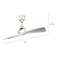 thumbnail image 4 of 300168NI Kichler Lighting Link - Ceiling Fan - with Contemporary inspirations - 24.25 inches tall by 54 inches wide-Brushed Nickel Finish, 4 of 6