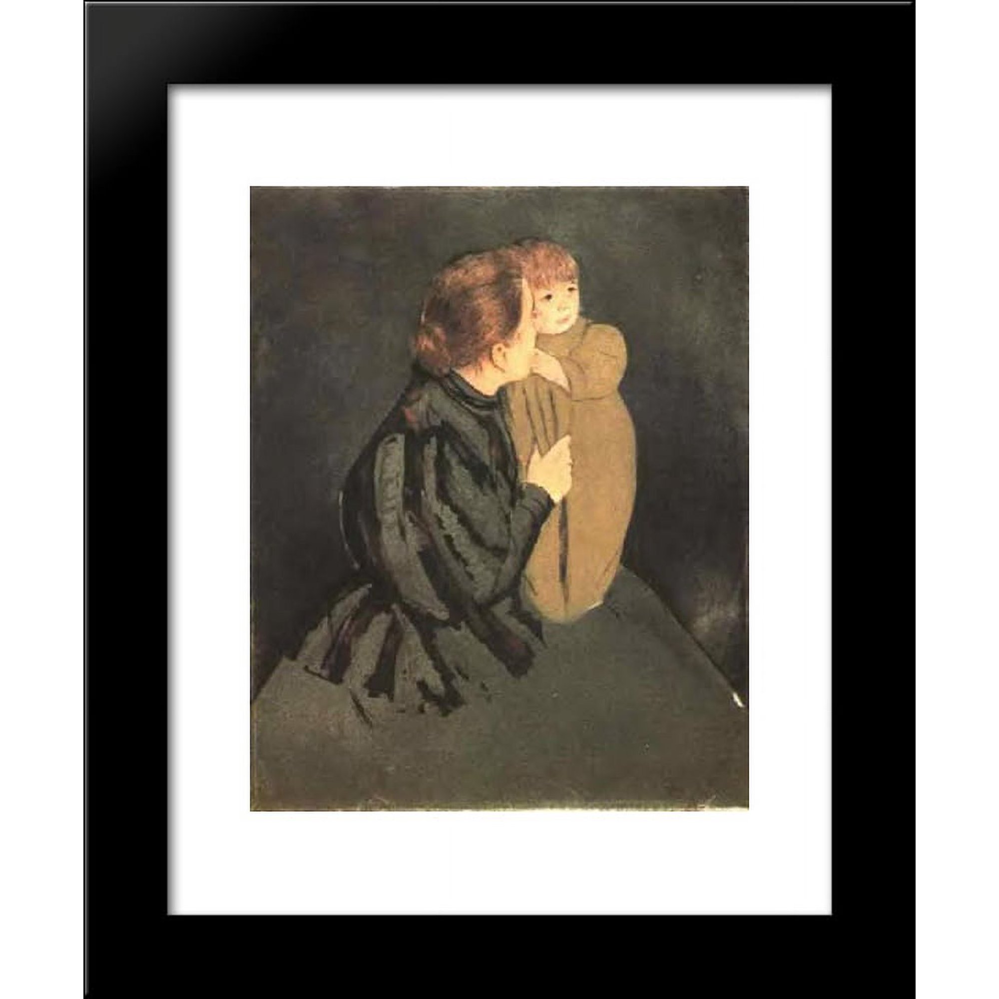 Peasant Mother and Child 20x24 Framed Art Print by Mary Cassatt