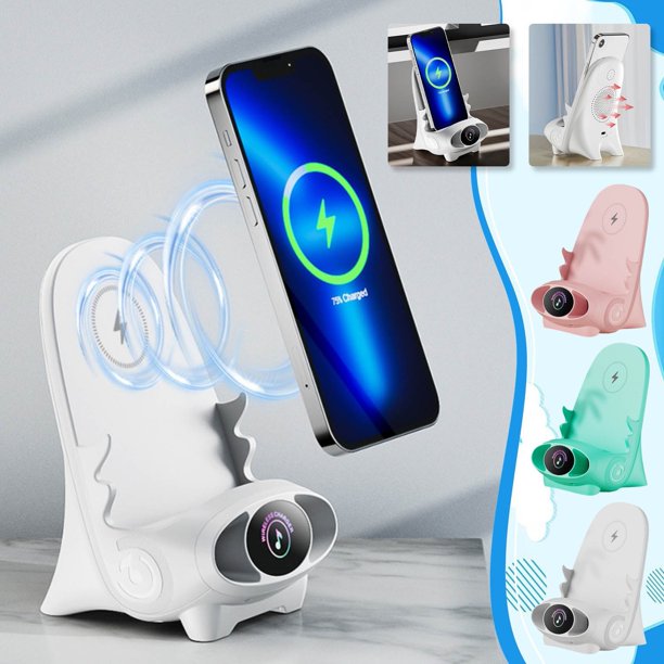 XWSHYW Aparatos Electrónicos Cargador Inalámbrico de 15 W, Mini Silla Portátil, Cargador Inalámbrico para Todos Los Teléfonos Móviles, Silla de Carga Inalámbrica, Cargador Inalámbrico para Teléfono M