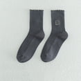 thumbnail image 2 of BKQCNKM Socks for Women Womens Socks Wool Socks for Women Fuzzy Socks for Women Pile Embroidery Cute Socks Women's Socks Soft Breathable Socks Pilates Socks, Navy One Size, 2 of 3