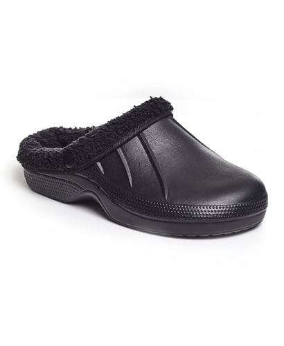 fleece lined outdoor clogs