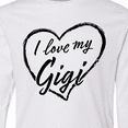 thumbnail image 4 of Inktastic I Love My Gigi in Black Chalk Heart Long Sleeve Youth T-Shirt, 4 of 5