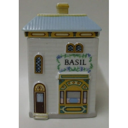 - New Basil Spice Jar – “The Lovely Spice Village” – Fine Porcelain Spice Jar by , 1989, Fine Porcelain. Exquisite details & quality craftsmanship. By Lenox