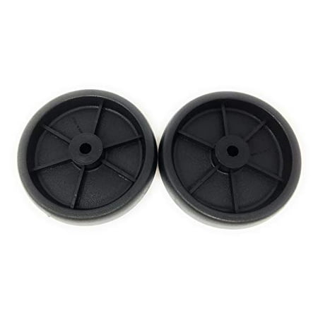 Set Of 2 Replacement BBQ Grill Wheels Pair Set Kit-Solid Plastic