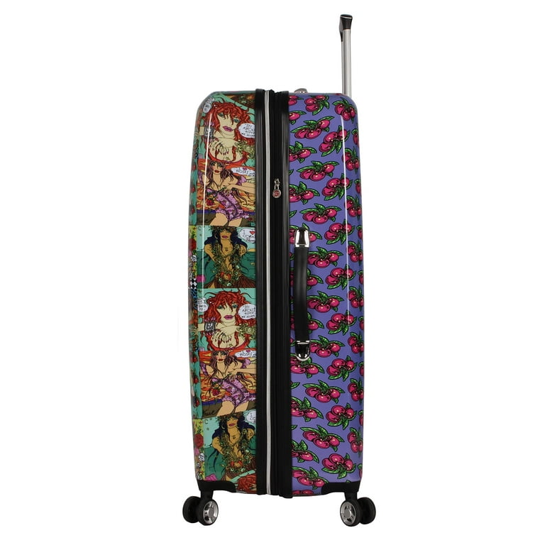 Betsey Johnson 26 Inch Checked Luggage Collection - Expandable