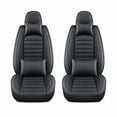 thumbnail image 7 of Full Set Car Seat Covers Fit for Toyota Camry 2002-2026,5pcs PU Leather Car Seat Cushion Protector Waterproof&Airbag Compatible,Black, 7 of 7