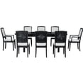 thumbnail image 6 of MDF and Acacia Tabletop - Extendable Table Craft - Formal Dining - Stable 9-piece Set, 6 of 7