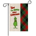 thumbnail image 1 of Grinch Christmas Decorations Grinch Decor the Grinch Christmas Welcome Garden Flag Floral Cartoon Double Sided Vertical Rustic Yard Seasonal Holiday Outdoor Decor, 1 of 2