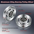 thumbnail image 3 of LEORX Aluminum Alloy Pulley Wheel for Gym Use Easy Installation and Unloading High Reliability, 3 of 8