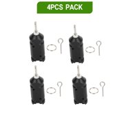 4 Pack Trip Wire Alarm, 360 Degree Perimeter Security Alarm With Loud Siren, Reusable Outdoor Early Warning Device For Camping, Hunting, Home Property Protection