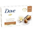 thumbnail image 1 of Dove Purely Pampering 16-4 OZ Jabones en barra de manteca de karité Aroma cálido de vainilla 64 OZ Blanco, 1 of 5