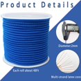 thumbnail image 2 of DanceeMangoos Assorted Elastic Beaded Cords 2mm 2/25 inch 300ft Elastic Bracelet String for Bracelets,Small Bungee Shock Cord for Crafts, Beading and Sewing (ZH168), 2 of 7