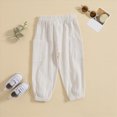 thumbnail image 4 of Gibobby Boys Pants Toddler Boys Straight-Leg Soft Pants 12 18Months 2T 3T 4T Lightweight Trousers With Side Pockets For Winter Fall Toddler Warm Sweatpants(6-12 Months ,White), 4 of 8