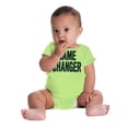 thumbnail image 6 of Game Changer First Time Parents Funny Romper Boys or Girls Infant Baby Brisco Brands 18M, 6 of 7