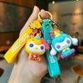 thumbnail image 3 of Hello Kitty Elf Sitting and Hugging Style Keychain Sanrio Anime Cinnamoroll Kuromi Cute Cartoon Girl Backpack Pendant Decoration, 3 of 9