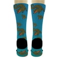 thumbnail image 5 of ThisWear Gator Gifts Blue Alligator Socks Alligator Crocodile Gifts for Men Women 6-Pairs Novelty Crew Socks, 5 of 5