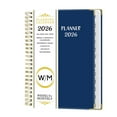 thumbnail image 2 of 2026 Weekly & Monthly Planner (6.2x8.5in/15.8x21.7cm) – 15-Minute Increment Daily Schedule Date Book with Pocket (1PC, Navy), 2 of 9