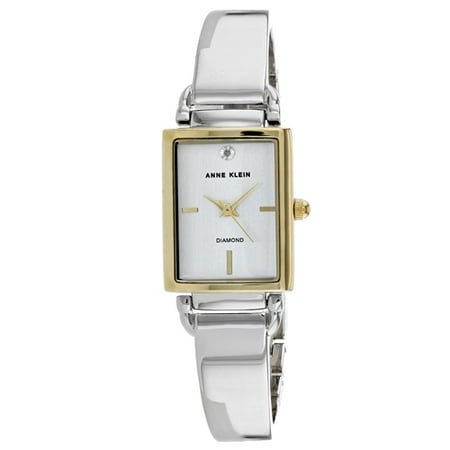 Anne Klein Women's Classic White Dial Stainless Steel Watch AK-2495SVTT
