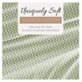 thumbnail image 6 of Double-Brushed Patterned Microfiber Twin Sheet Set 3 Piece – Oeko-TEX Certified Ultra Soft & Wrinkle-Free - 16" Deep Pocket Sheets - Easy Care Twin Size - Puffed Sage, 6 of 8