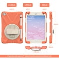 thumbnail image 3 of Allytech iPad Mini 5 Case Kids, iPad mini 4 Case with Screen Protector, Heavy Duty Protection Rugged Kids Friendly Shockproof Kickstand Pencil Holder Case Cover for Apple iPad mini 4/ mini 5,Orange, 3 of 9